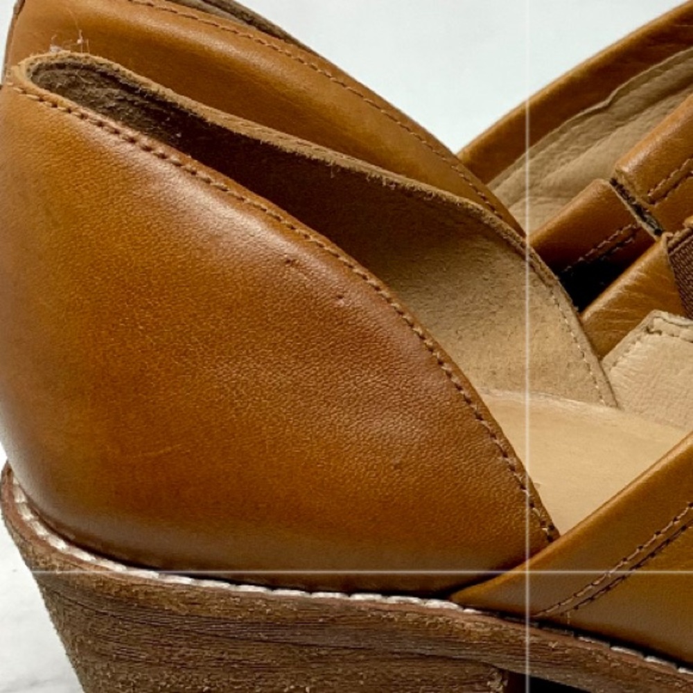 Madewell The Brady Brown Leather Pointed Toe Lowcut Booties 9.5 Classic Boho - Picture 9 of 16